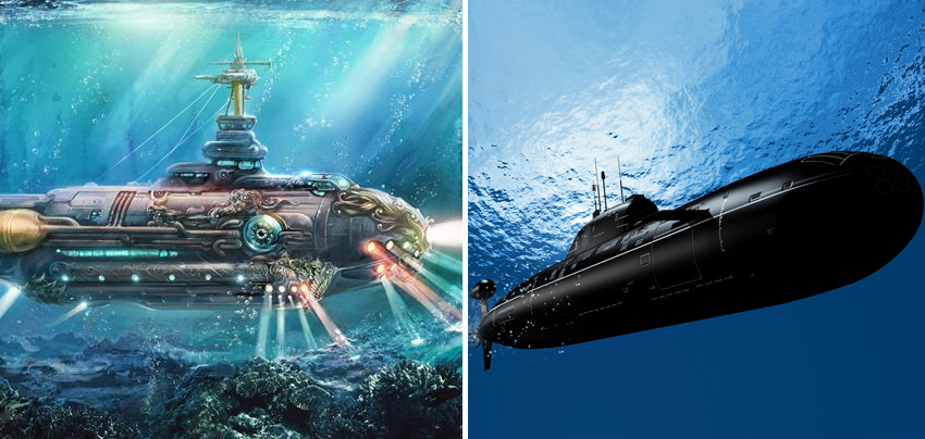 submarino |:  10 inventos de ciencia ficción que pasaron de la pantalla a la vida real  Zestradar