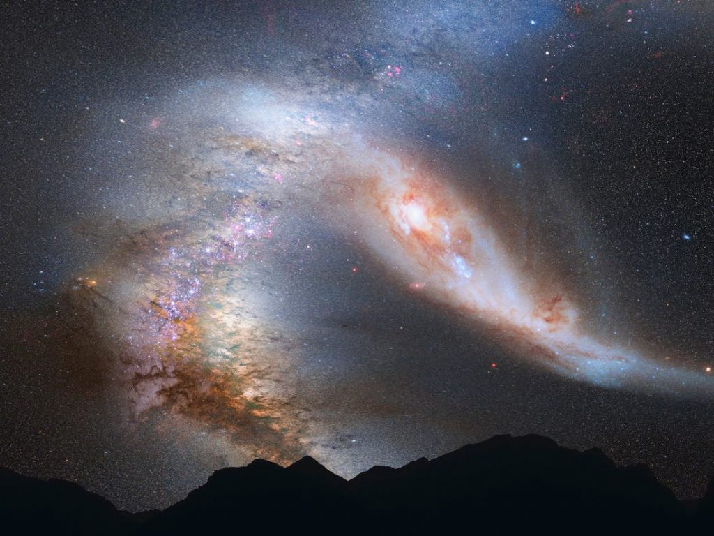Galaxia asesina |:  La Vía Láctea chocará con una galaxia vecina, y es inevitable  Zest Radar: