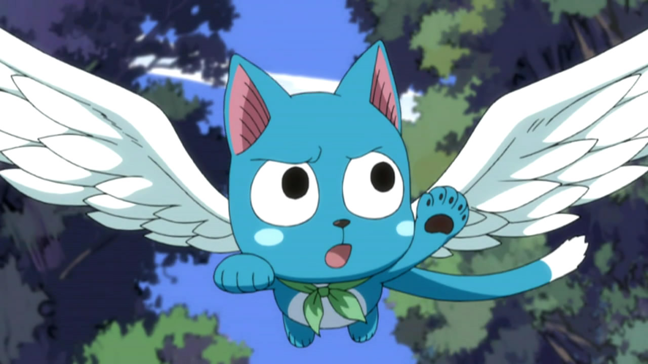 Feliz - Fairy Tail |:  10 gatos icónicos de anime |:  Zestradar