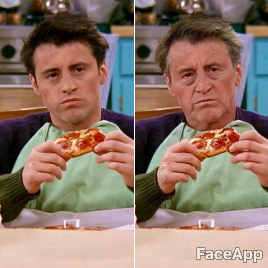 Joey Tribbiani |:  Se acepta FaceApp Old Face Challenge |  Zest Radar: