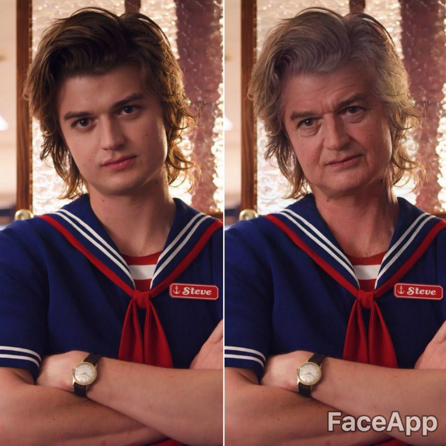 Steve Harington |:  Se acepta FaceApp Old Face Challenge |  Zest Radar: