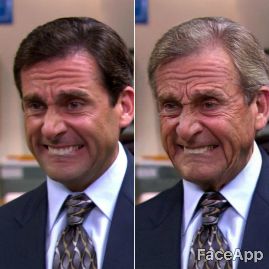 Michael Scott |:  Se acepta FaceApp Old Face Challenge |  Zest Radar: