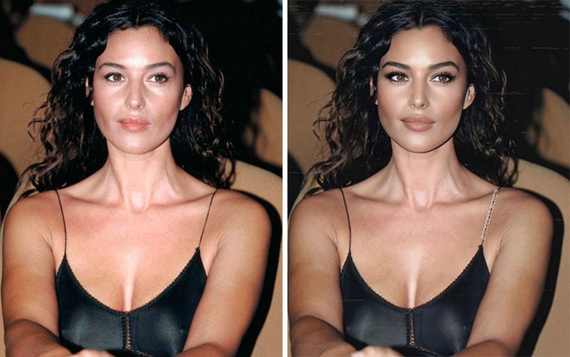 Mónica Bellucci |:  Goddess.Women retoca a las celebrities y las hace parecer influencers  Zestradar