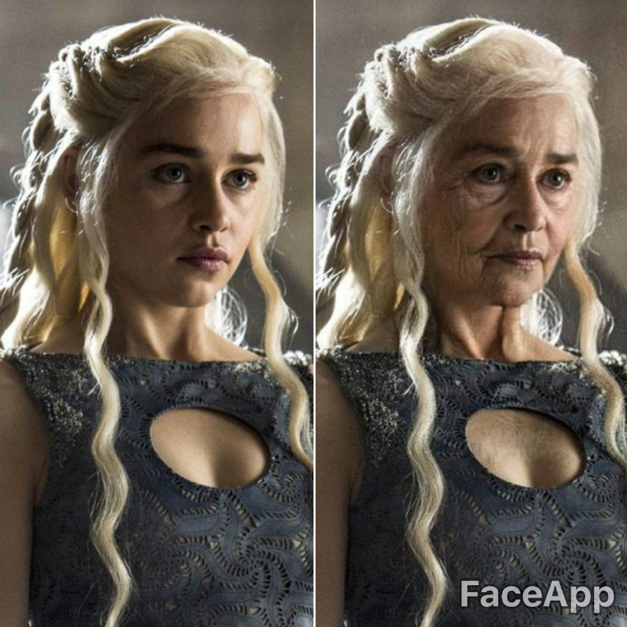 Daenerys Targaryen |:  Se acepta FaceApp Old Face Challenge |  Zest Radar: