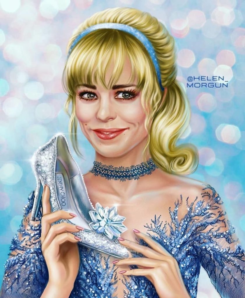 Cenicienta - Rachel McAdams |:  Artista ucraniano reinventa a tus celebridades favoritas como princesas de Disney |  Zestradar