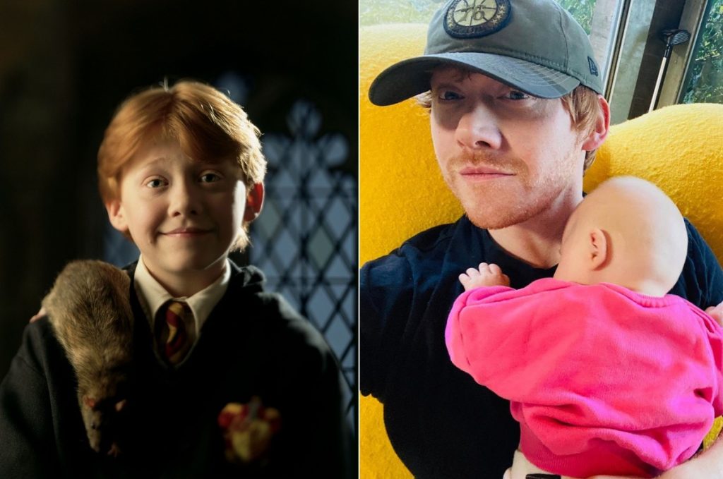 Rupert Grint como Ron Weasley |:  El elenco de Harry Potter.  entonces y ahora |  Zestradar