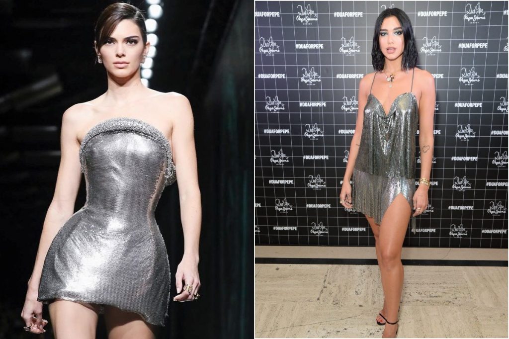 Vestido plateado |:  ¿Qué estilo prefieres?  Kendall Jenner contra Dua Lipa |:  Zestradar