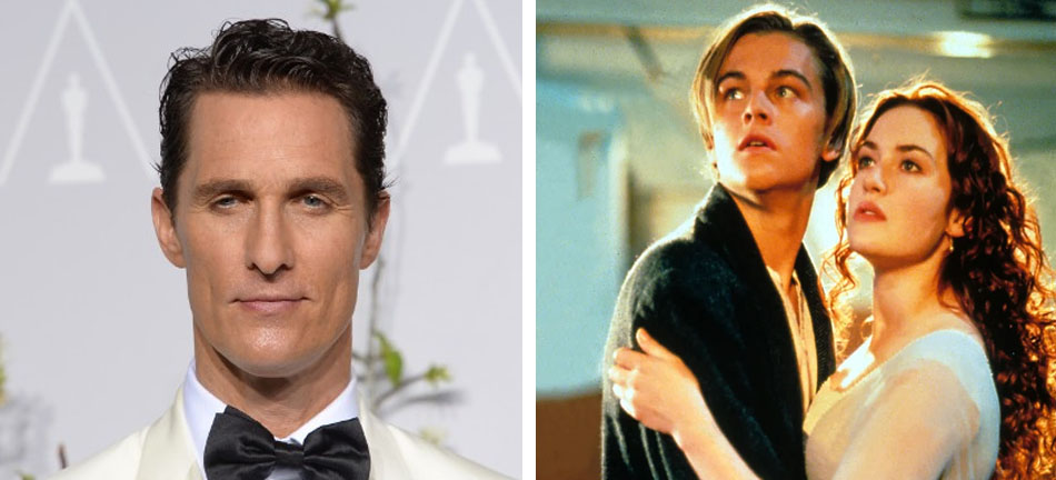 Matthew McConaughey - Jack |:  10 papeles de películas famosas casi interpretados por otros actores |  Zestradar