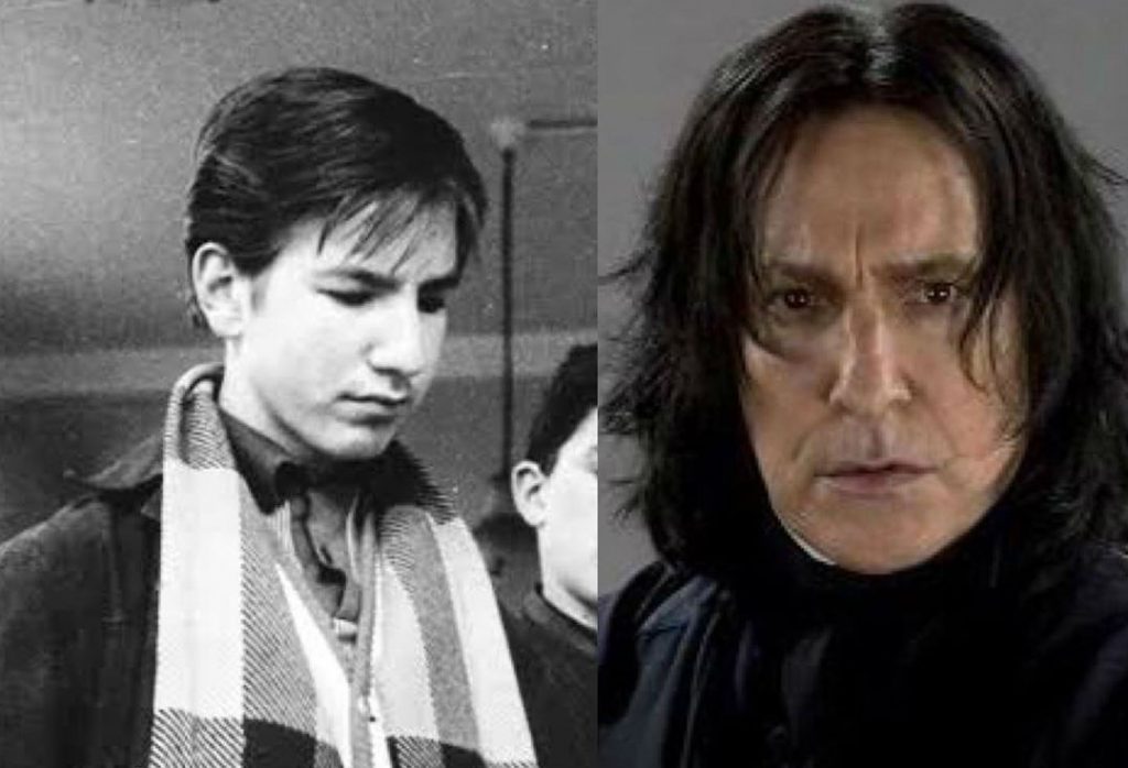 Alan Rickman/Severus Snape |:  Actores mayores de Harry Potter en sus fotos mucho más jóvenes  Zest Radar: