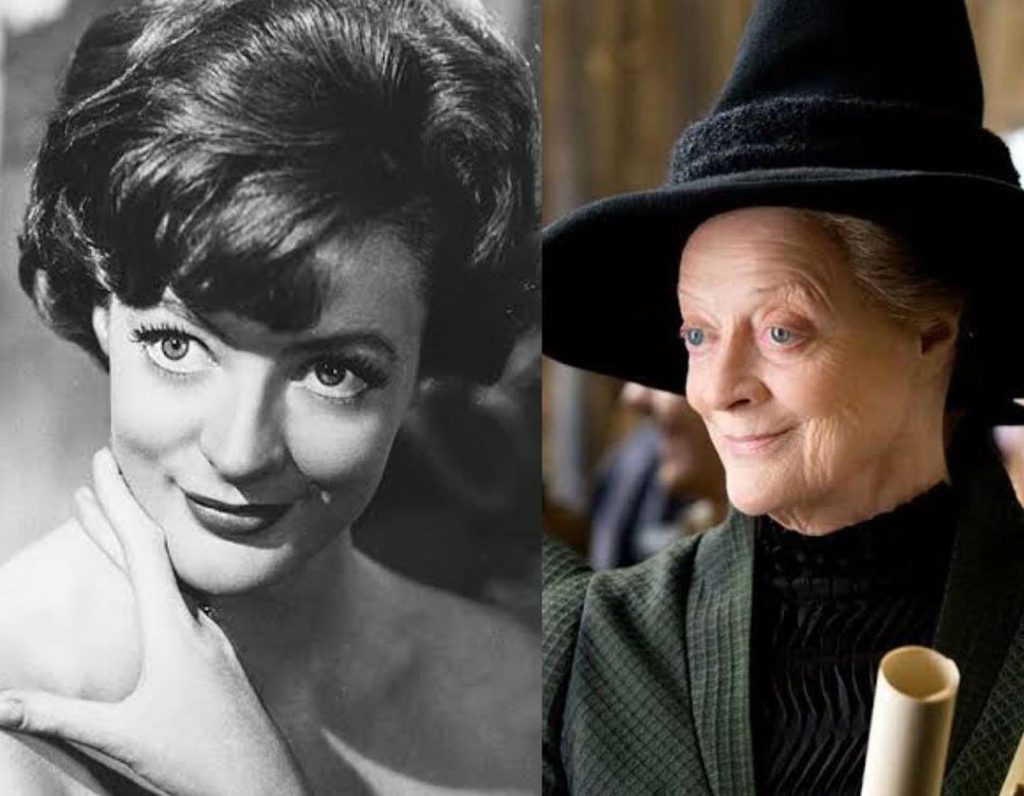 Abuela Maggie Smith/Profesora McGonagall |:  Actores mayores de Harry Potter en sus fotos mucho más jóvenes  Zest Radar: