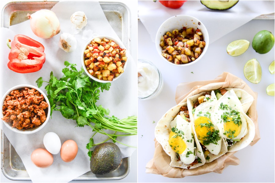 Tacos De Desayuno De Chorizo ​​Y Huevo Alimenticio |  10 mejores ideas rápidas y fáciles para el desayuno y la cena |  Zestradar