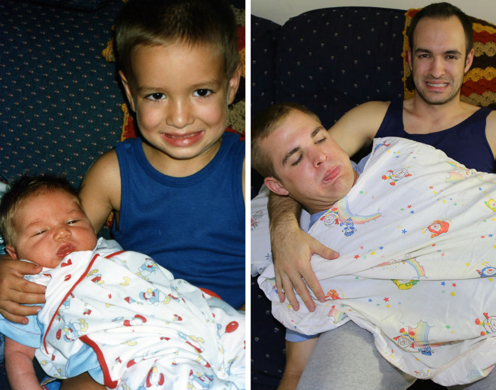 tres hermanos-reproducen-sus-fotos-de-infancia-como-regalo-para-su-madre-09