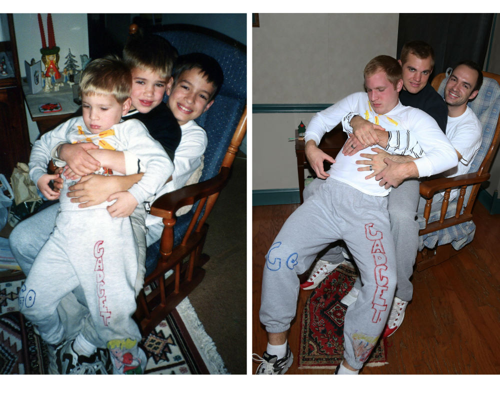 tres hermanos-recrean-sus-fotos-de-infancia-como-regalo-para-su-madre-10