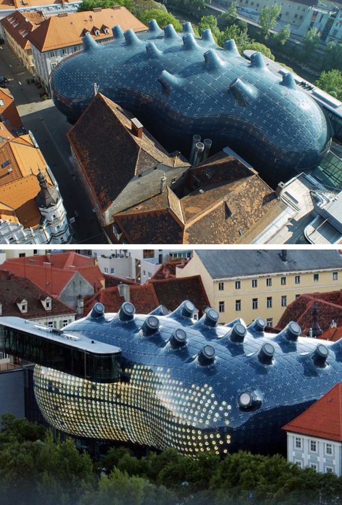 Kunsthaus Graz Graz, Austria |:  8 edificios increíbles que parecen sacados de un universo paralelo  Zestradar