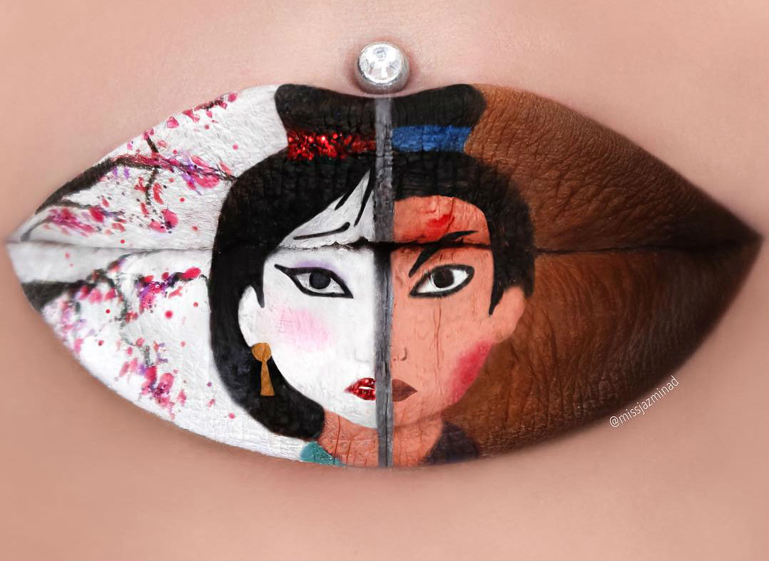 maquilladora usa sus labios como lienzo para obras maestras en miniatura 01