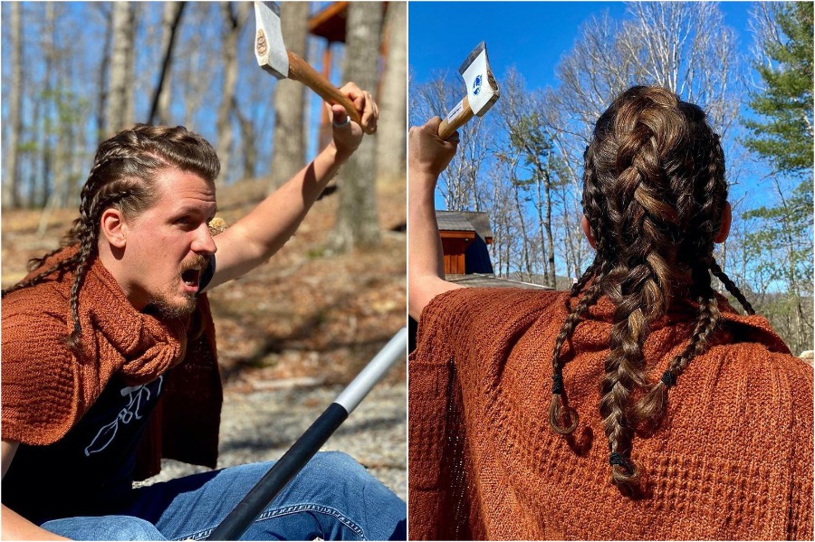 vikingo  Estilista australiano pone en cuarentena el cabello de un amigo |  Zestradar