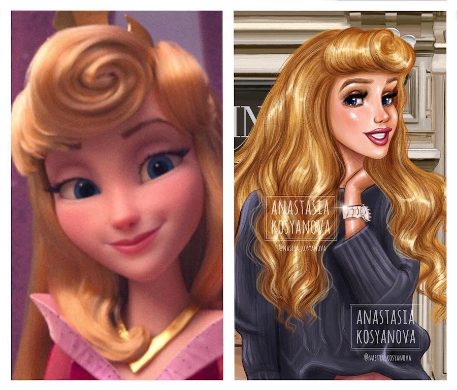 aurora |:  Fashion Illustrator hace que los personajes de dibujos animados sean elegantes y modernos 