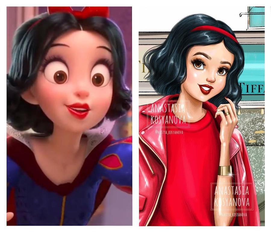Dzyunanush |:  Fashion Illustrator hace que los personajes de dibujos animados sean elegantes y modernos 