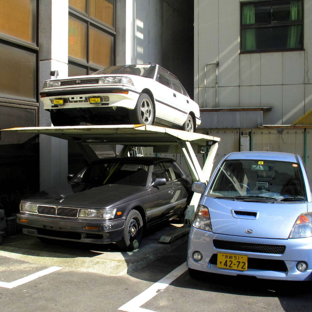     Garaje Aparcamiento Ascensores |:  8 locas técnicas japonesas cotidianas que te harán desear vivir en Japón |  bayas de cerebro