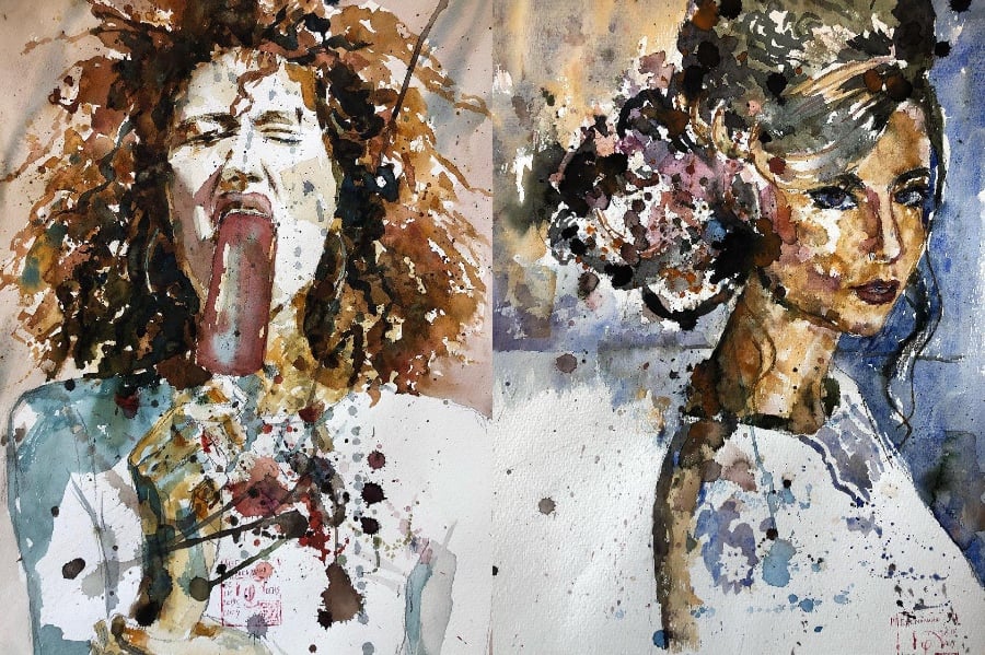 Reconocimiento en casa |  Las pinturas de este artista están fuera de este mundo.  bayas de cerebro