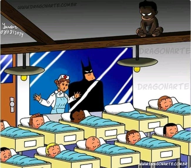 Bebé Damián  ¿Y si los superhéroes de Marvel y DC tuvieran hijos?  bayas de cerebro