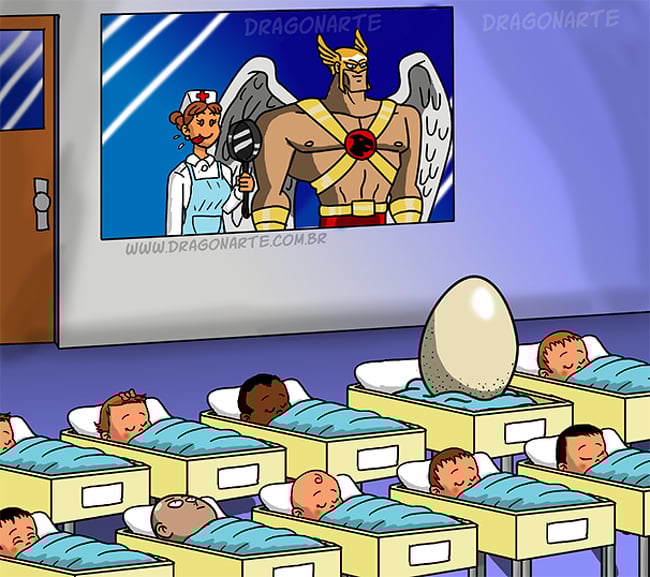 Pájaro |:  ¿Y si los superhéroes de Marvel y DC tuvieran hijos?  bayas de cerebro