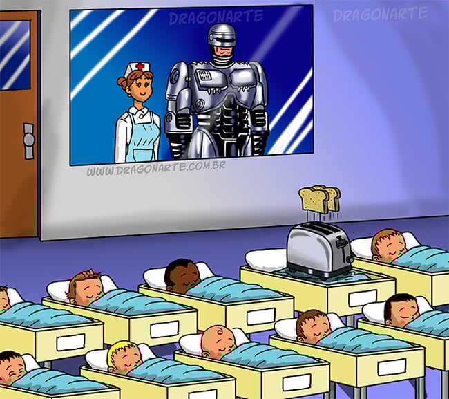 Robocop |  ¿Y si los superhéroes de Marvel y DC tuvieran hijos?  bayas de cerebro