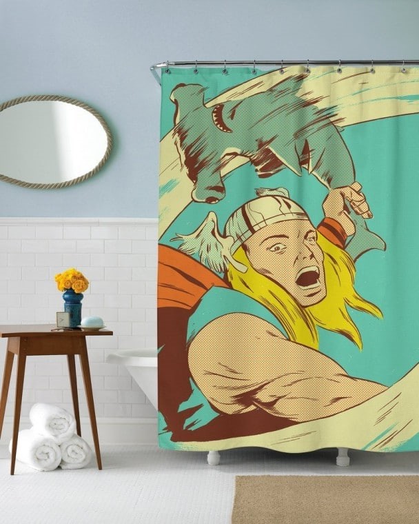 28 Cortinas de ducha geek y divertidas para adultos # 7 | Bayas cerebrales
